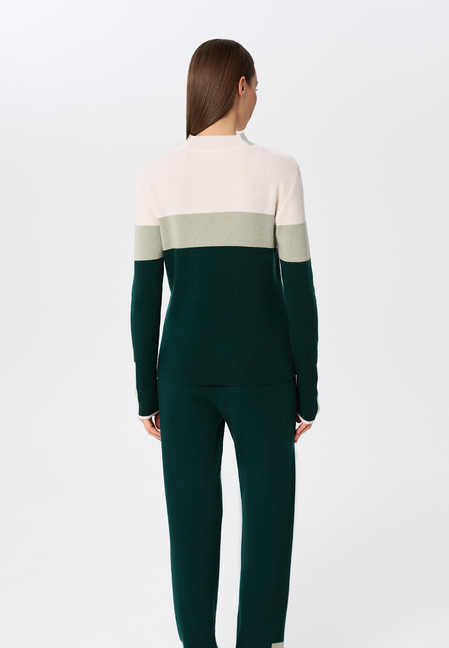 Светр в рубчик з кашеміру